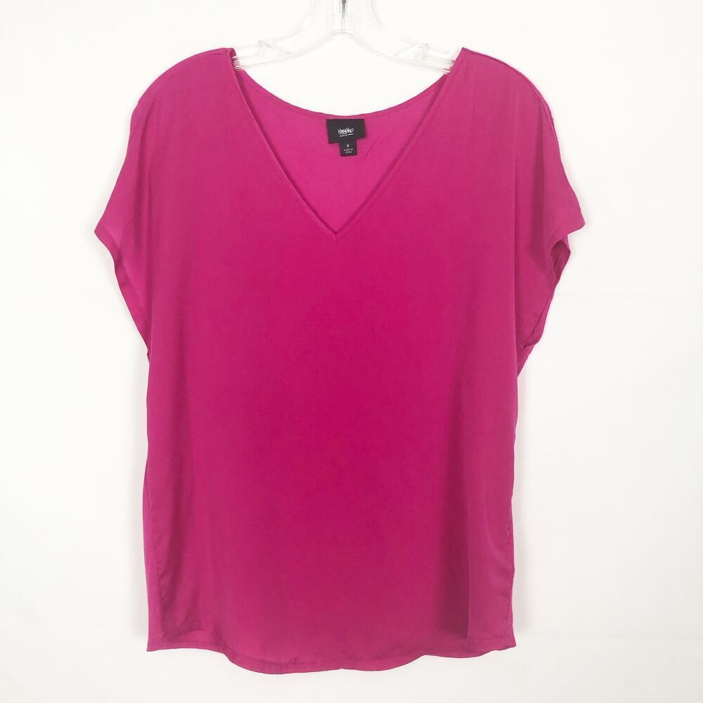 Mossimo Womens Top Small Mixed Media Career Office Business Dressy Party Event